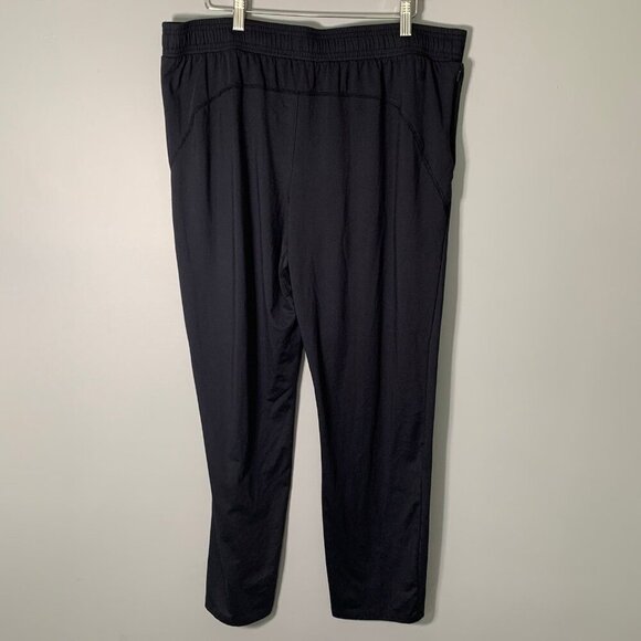 All in Motion black pull on elastic waist straight leg athletic sweatpants - Picture 4 of 10